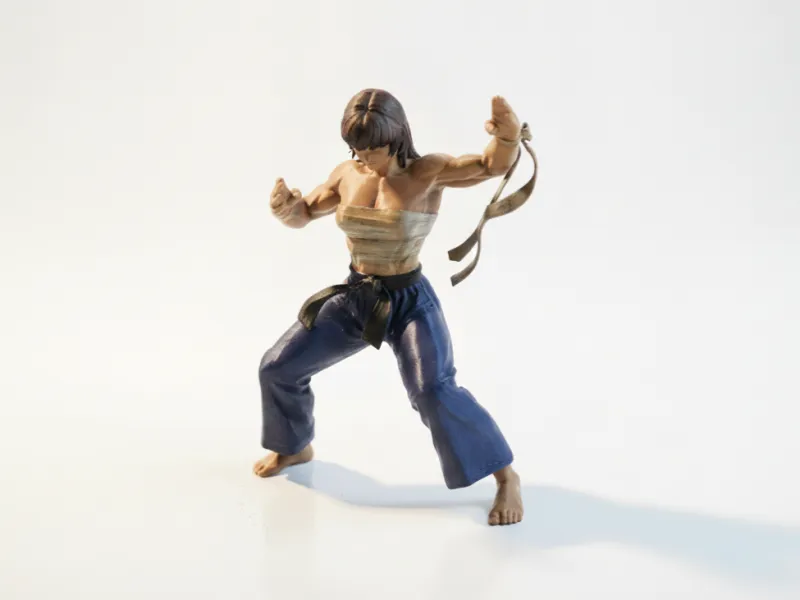 空手道女孩武术手办 女性3D打印模型