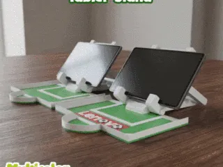 Tablet stand + Popcorn tray - soccer style