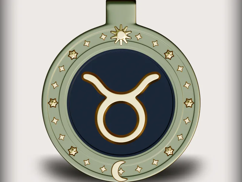 Modular Zodiac Keychain – Tauro| Interchangeable Coin