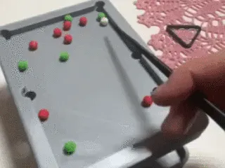 Mini pool table game