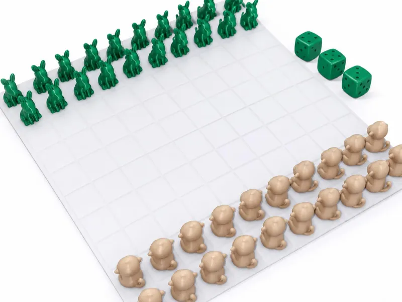 Singes contre Ânes - Jeu de société simple - Mignon et drôle
