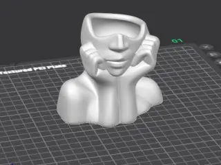 FACE SHAPED VASE