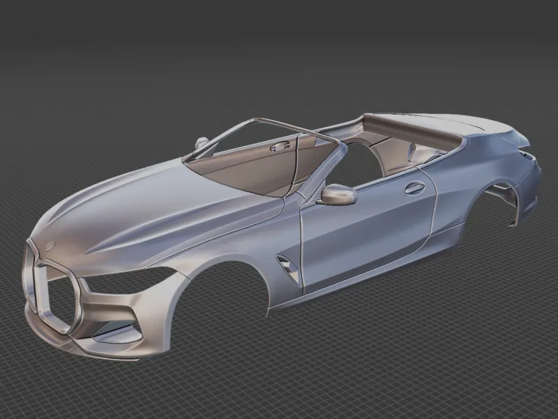 BMW M4 Cabrio Body STL