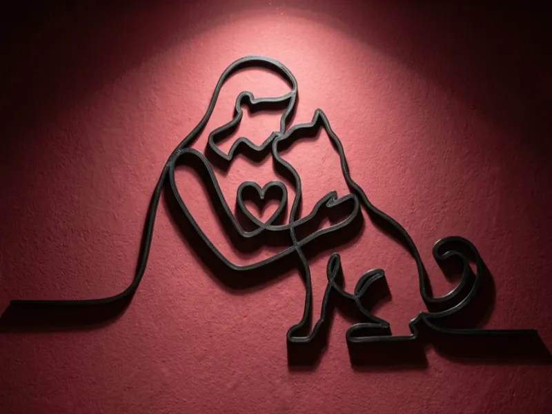 فن جداري حب القطط