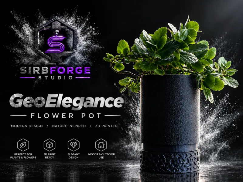 GeoElegance flower pot