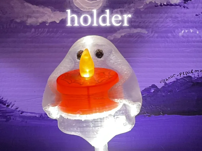 Ghost candle holder