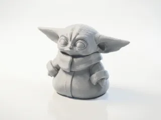 Cute Grogu Figurine Chibi Star Wars 3D Printable