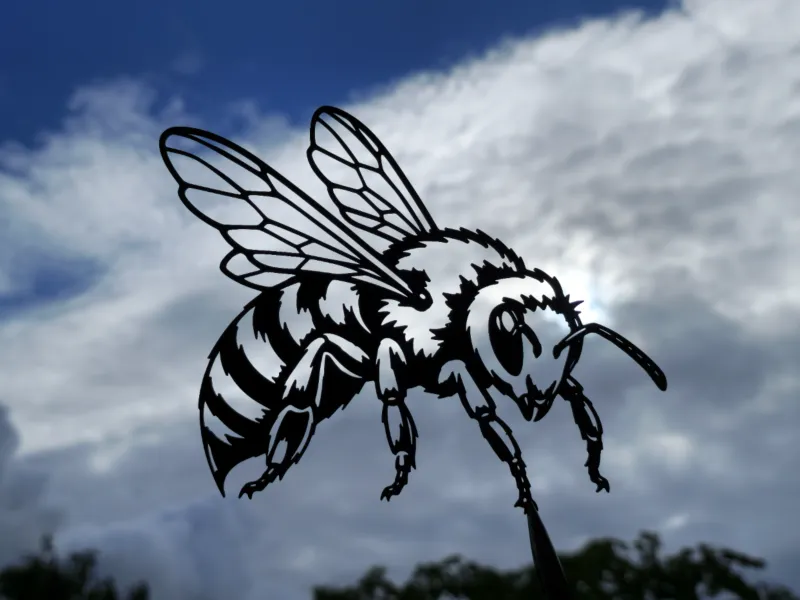 Arte de pared de abeja melífera