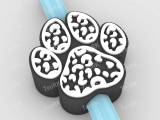 Straw Topper paw texture leopard-0