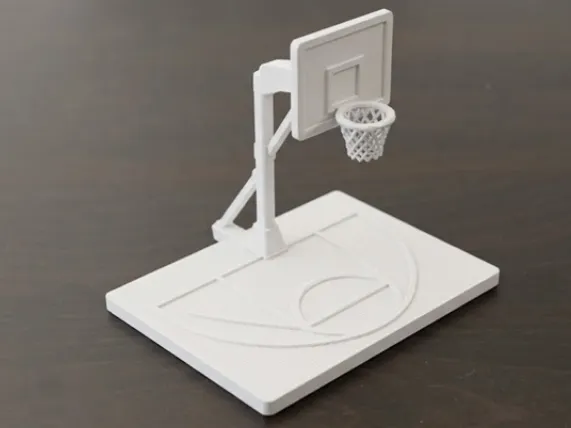 Basketball Hoop with Court