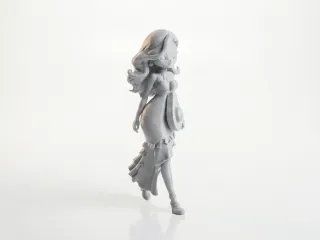 Avocado Girl Figurine Female Character 3D Printable