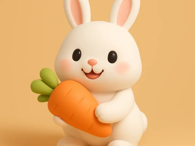 bunny with carrot
