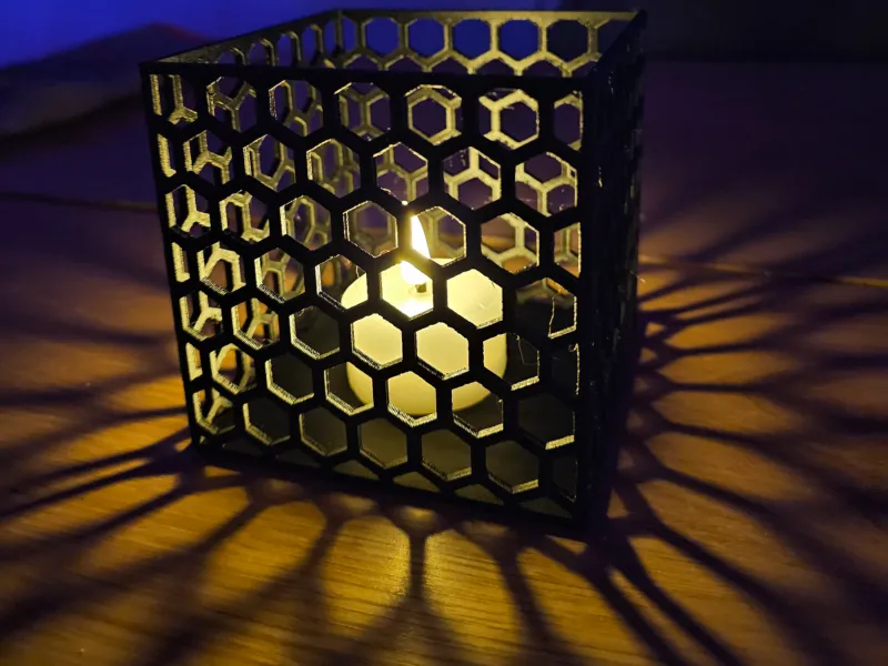 Multifunctional Honeycomb Cube Led Lantern & Desk Organizer