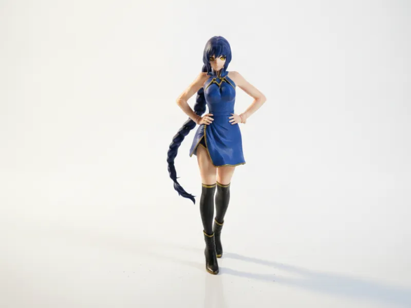 Braided Lady Figurine Female Character 3D Printable