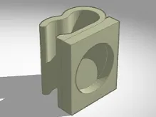 cable clip for round cables (2x) with magnetic holder