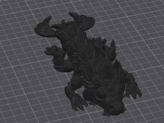 Yuari, baby magical dragon, articulated