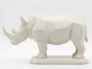 Low poly rhino