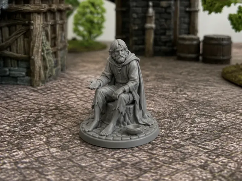 Stadsvolk - Bedelaar - DND miniatuur