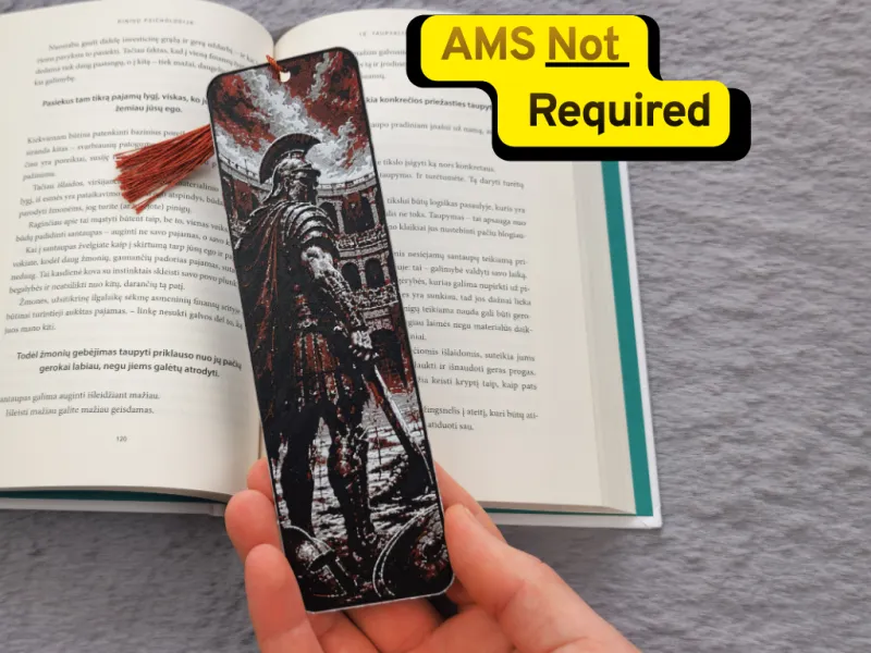 Roman Gladiator Arena HueForge Bookmark