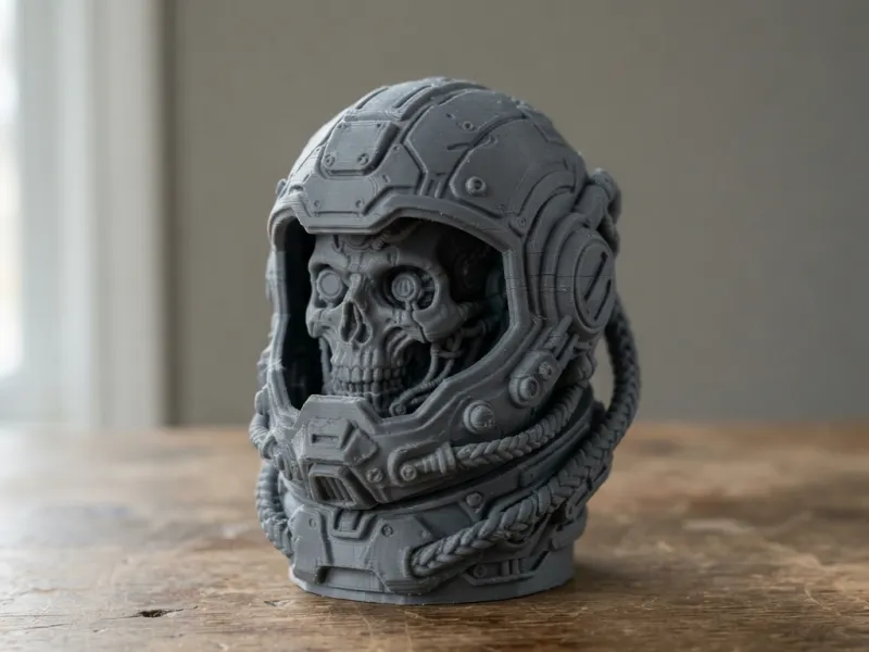 cosmic astronaut skull