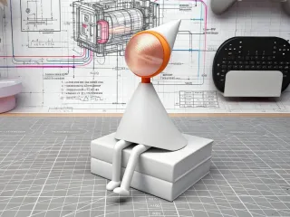 Monument Valley Character Figurine (in a sitting posture)