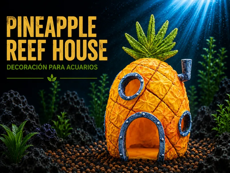 Pineapple Reef House Aquarium Decoration
