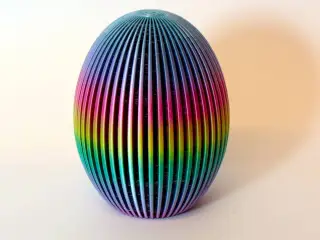 Ridged Easter Egg