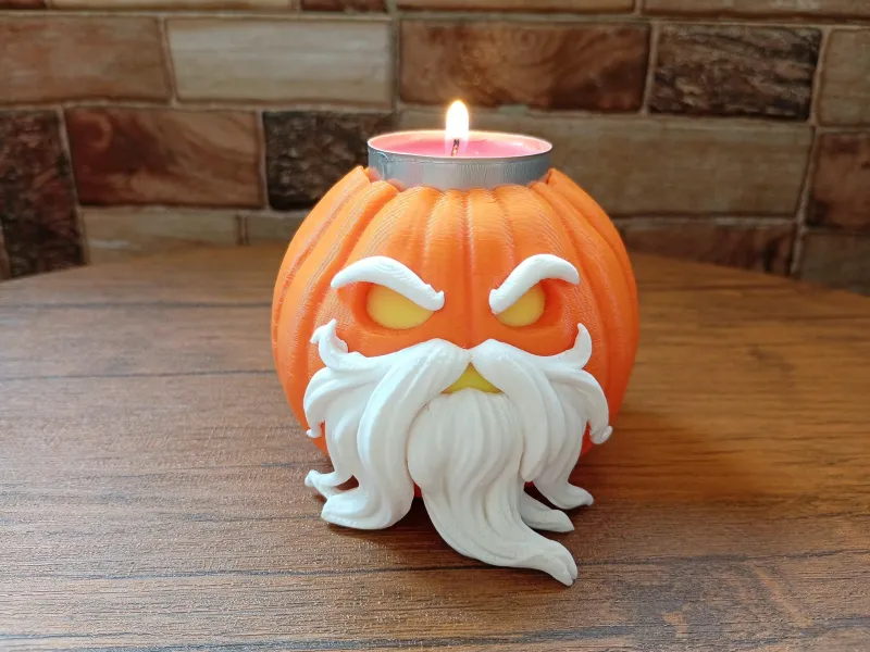 🎃 Suporte de Velas para Abóbora Velha Assustadora
