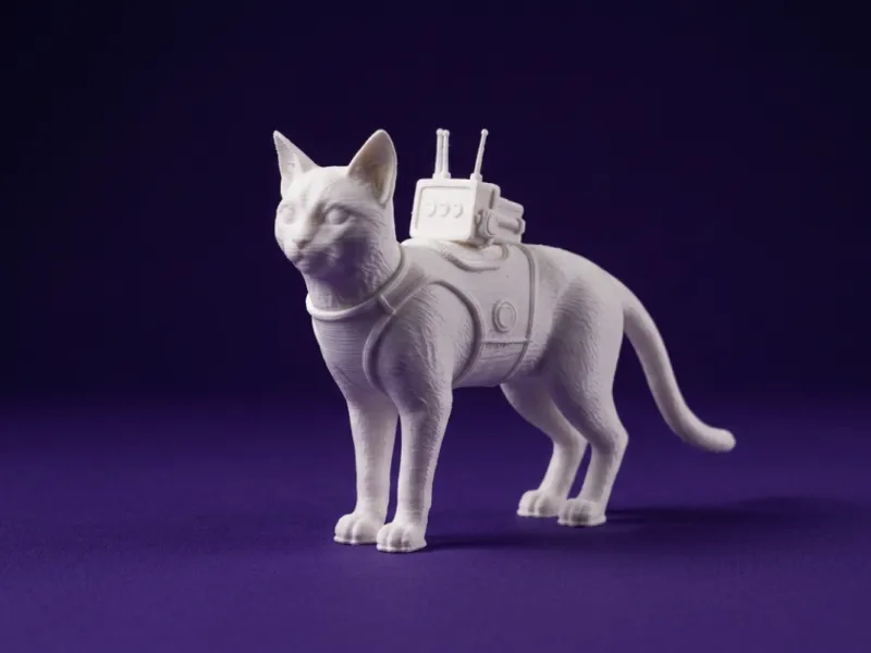 3D-Modell der Katze aus Stray