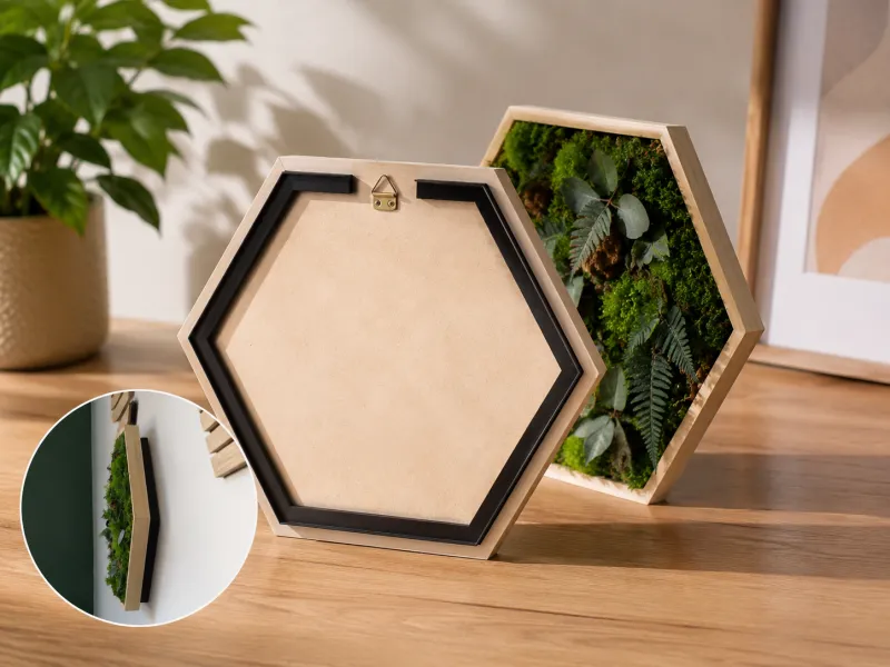 Cale esthétique pour cadre hexagone