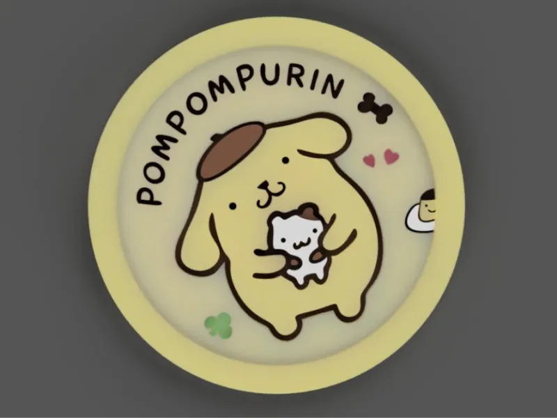 3D Pompompurin Coaster