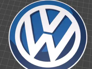 Volkswagen Logo Keychain – Multi-Color / Single Color Option