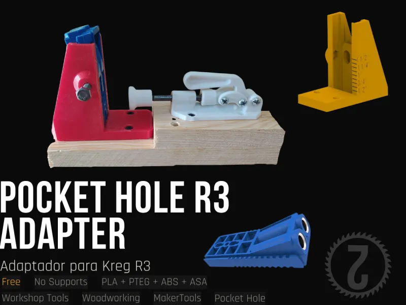Pocket Hole R3 Adapter | Adapter voor Kreg R3