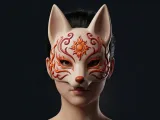 Solar Fire Kitsune Mask-0