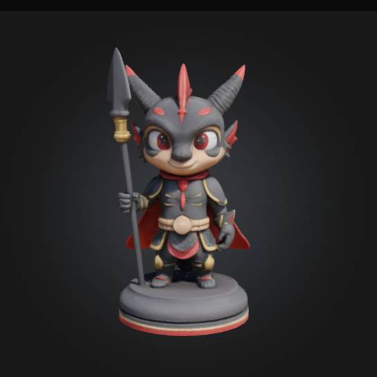 Anime Dragon  phoenix chess set -Puki the pawn