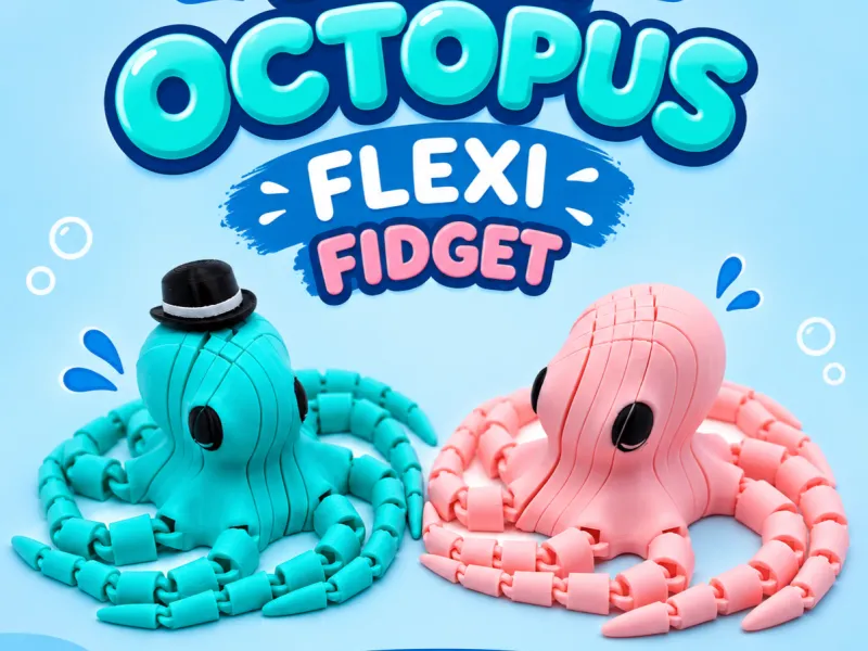 Polpo di Slime Flexi Fidget
