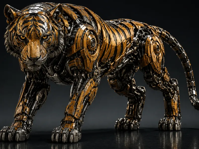 Mechanischer Tiger