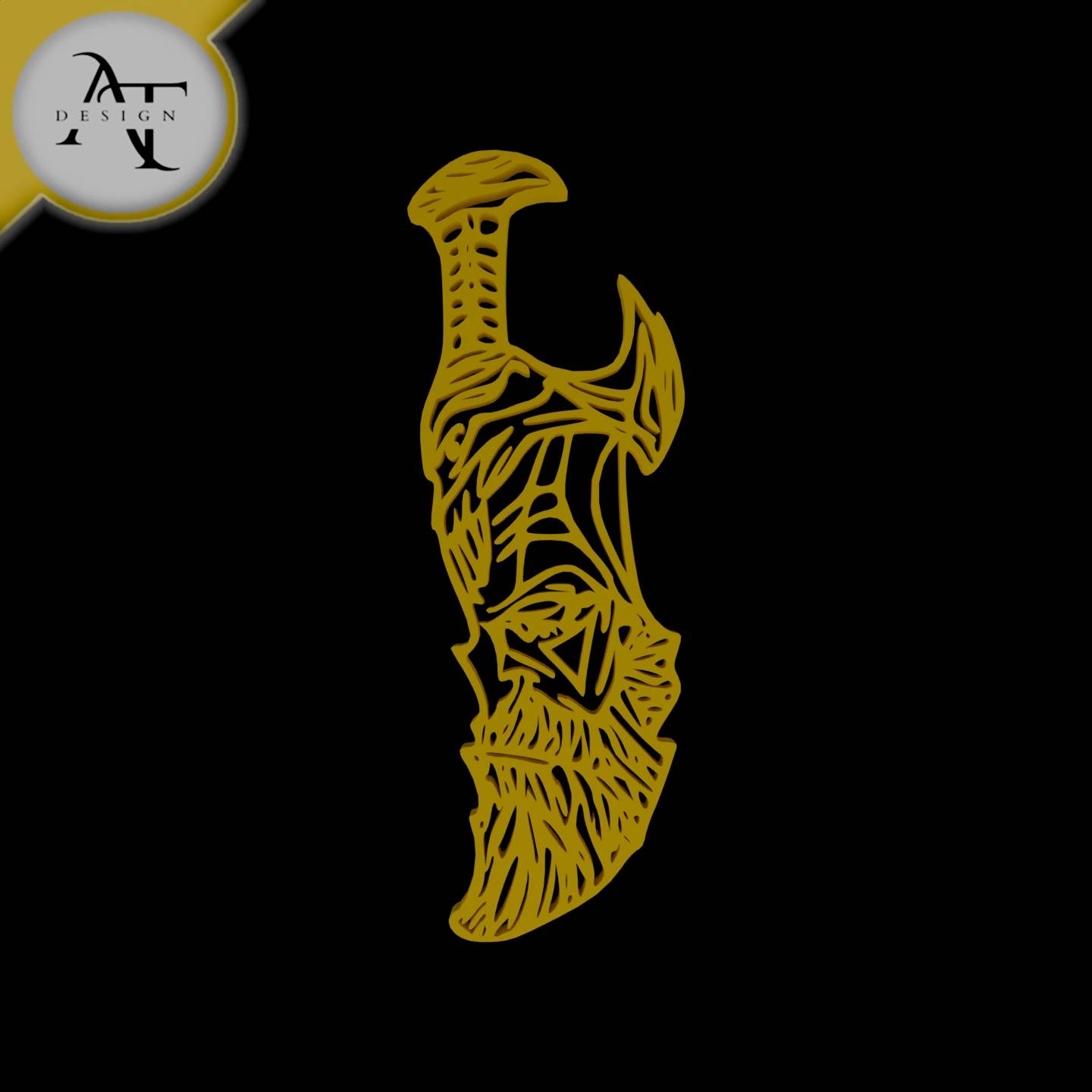 God of War Sword - Kratos - Silhouette - 2D Wall Art Decor