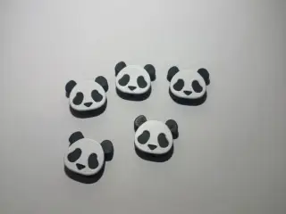 Panda drawstring beads