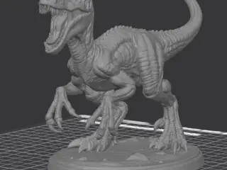 Velocirap statue