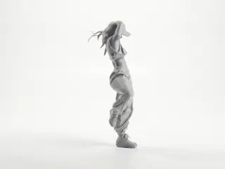 Lady Dancer Figurine Female Figure 3D Printable