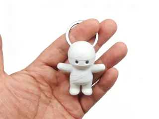 Mummy Keychain Charm, Decorative Accessory
