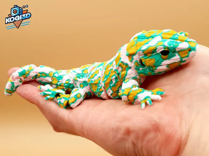 Articulated Print-in-Place Lizard