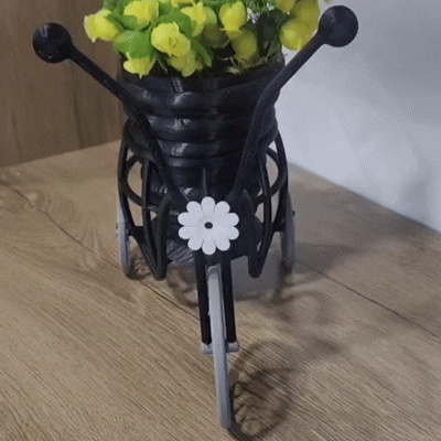 Blumentopfständer - Vintage-Retro-Fahrrad