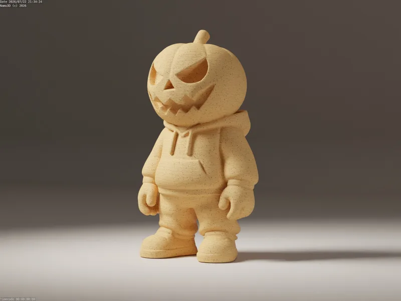 Pumpkinhead character figurine | Funny Halloween home decor