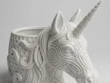 Unicorn Kopf, Hexa Design - Behälter - Blumentopf-0