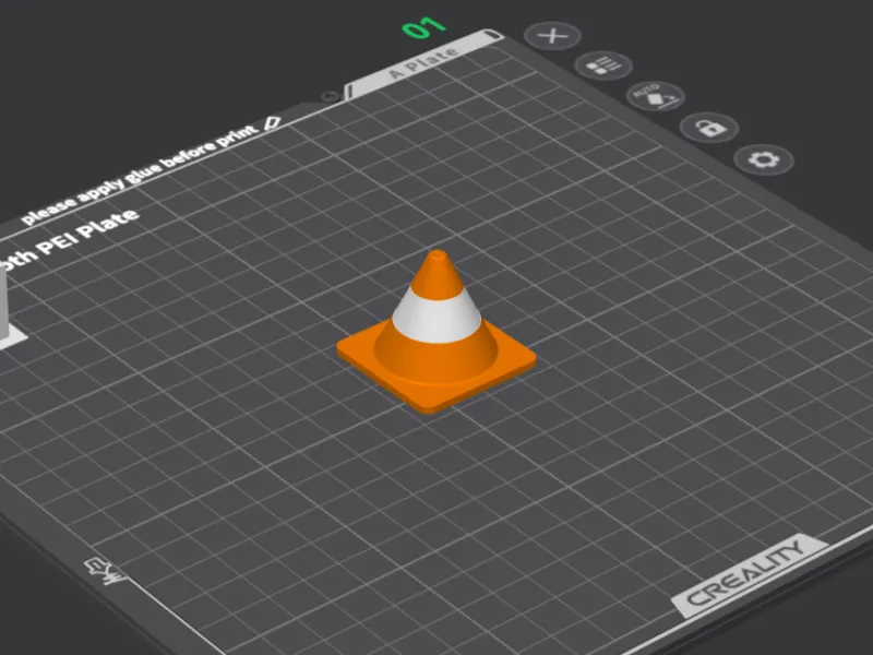 Traffic cone mini (scalable)