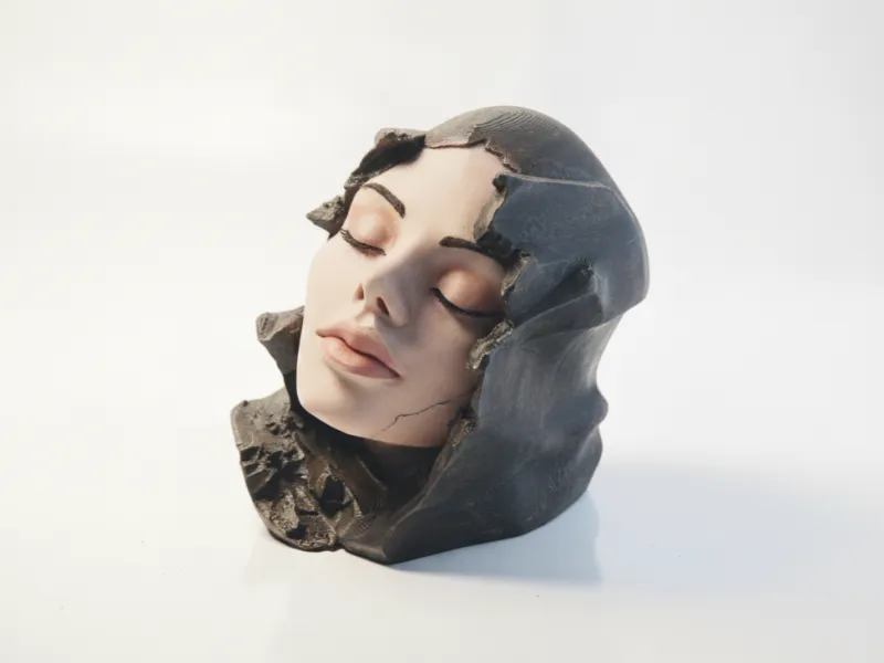 Woman Face Sculpture Artistic Bust 3D Printable