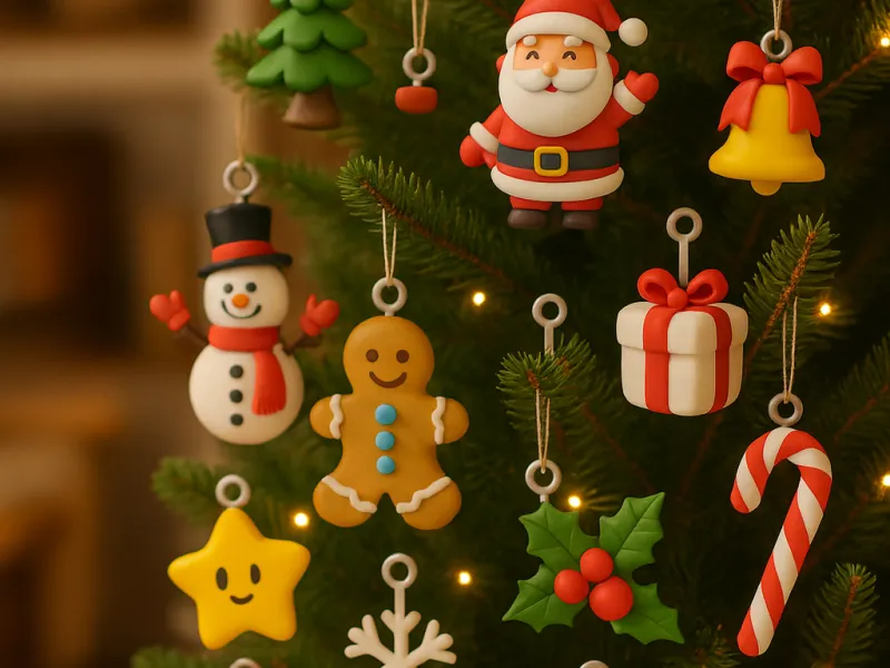 Christmas 3D Ornament Set