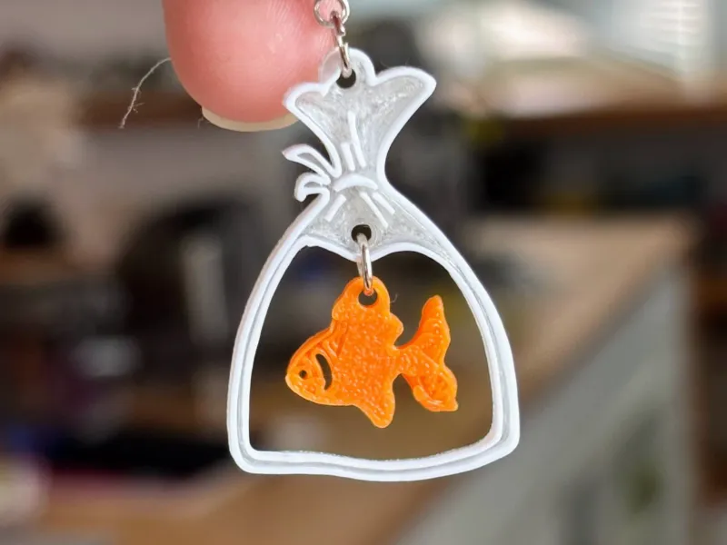 金魚のイヤリング